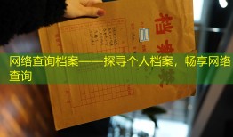 网络查询档案——探寻个人档案，畅享网络查询