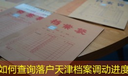 如何查询落户天津档案调动进度