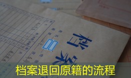 档案退回原籍的流程