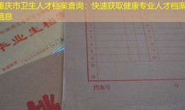 重庆市卫生人才档案查询：快速获取健康专业人才档案信息