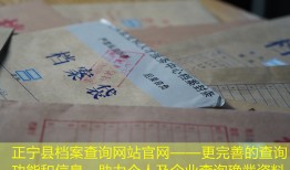 正宁县档案查询网站官网——更完善的查询功能和信息，助力个人及企业查询确凿资料