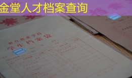 金堂人才档案查询