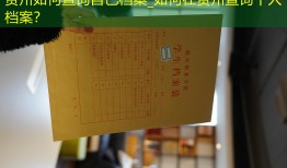 贵州如何查询自己档案_如何在贵州查询个人档案？