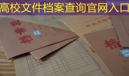 高校文件档案查询官网入口