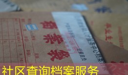 社区查询档案服务