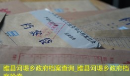 睢县河堤乡政府档案查询_睢县河堤乡政府档案检索