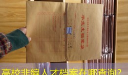 高校非编人才档案在哪查询？