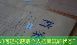 如何轻松获取个人档案流转状态？