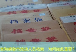 查询鹤壁市流动人员档案，为何如此重要？