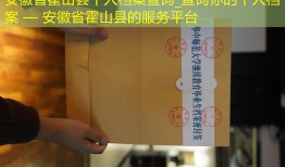 安徽省霍山县个人档案查询_查询你的个人档案 — 安徽省霍山县的服务平台