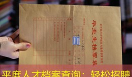 平度人才档案查询：轻松招聘