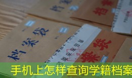 手机上怎样查询学籍档案