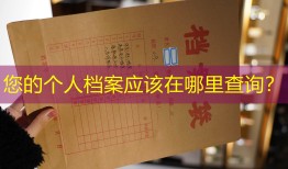 您的个人档案应该在哪里查询？