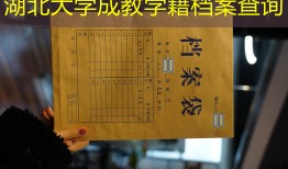 湖北大学成教学籍档案查询