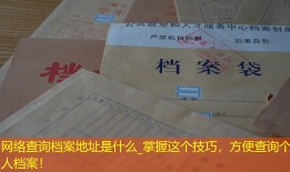 网络查询档案地址是什么_掌握这个技巧，方便查询个人档案！