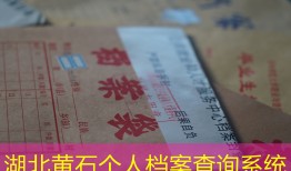 湖北黄石个人档案查询系统