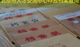 北京市人才交流中心存放档案查询
