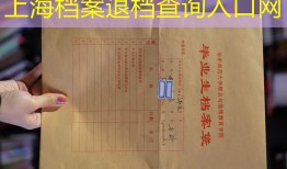 上海档案退档查询入口网