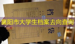 襄阳市大学生档案去向查询