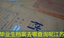 毕业生档案去哪查询呢江苏