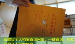 新疆省个人档案查询网址：一键查询，轻松获取个人档案信息