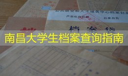 南昌大学生档案查询指南