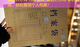 黄岩人才网 档案查询_黄岩人才网 手机查询，轻松查询个人档案！