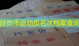 自贡市运动员名次档案查询