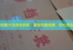 毕业档案大连查询系统：掌握档案信息，轻松查询！