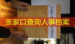 张家口查询人事档案