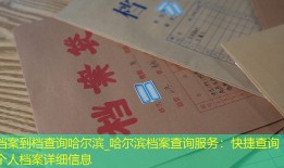 档案到档查询哈尔滨_哈尔滨档案查询服务：快捷查询个人档案详细信息