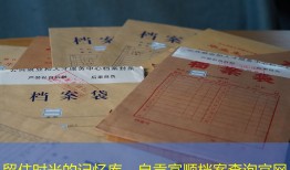 留住时光的记忆库 - 自贡富顺档案查询官网