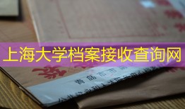 上海大学档案接收查询网