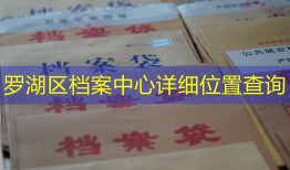 罗湖区档案中心详细位置查询