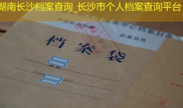 湖南长沙档案查询_长沙市个人档案查询平台