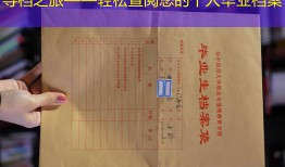 寻档之旅——轻松查阅您的个人毕业档案
