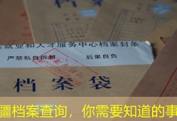 新疆档案查询，你需要知道的事情