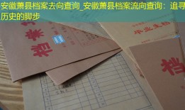 安徽萧县档案去向查询_安徽萧县档案流向查询：追寻历史的脚步