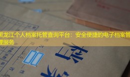 黑龙江个人档案托管查询平台：安全便捷的电子档案管理服务
