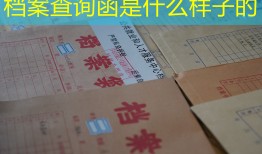 档案查询函是什么样子的