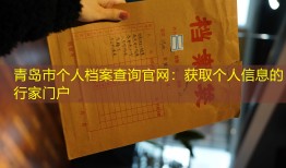 青岛市个人档案查询官网：获取个人信息的行家门户