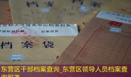 东营区干部档案查询_东营区领导人员档案查询服务
