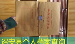诏安县个人档案查询