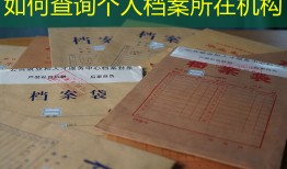 如何查询个人档案所在机构