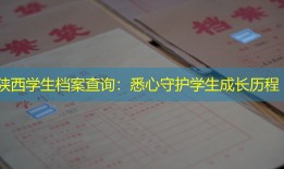 陕西学生档案查询：悉心守护学生成长历程