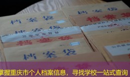 掌握重庆市个人档案信息，寻找学校一站式查询