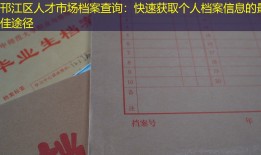 邗江区人才市场档案查询：快速获取个人档案信息的最佳途径