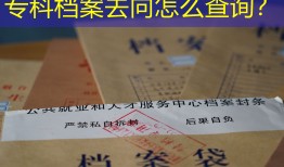专科档案去向怎么查询？