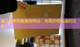 湛江政审档案查询网址：找到你想知道的过去！