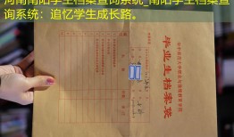 河南南阳学生档案查询系统_南阳学生档案查询系统：追忆学生成长路。